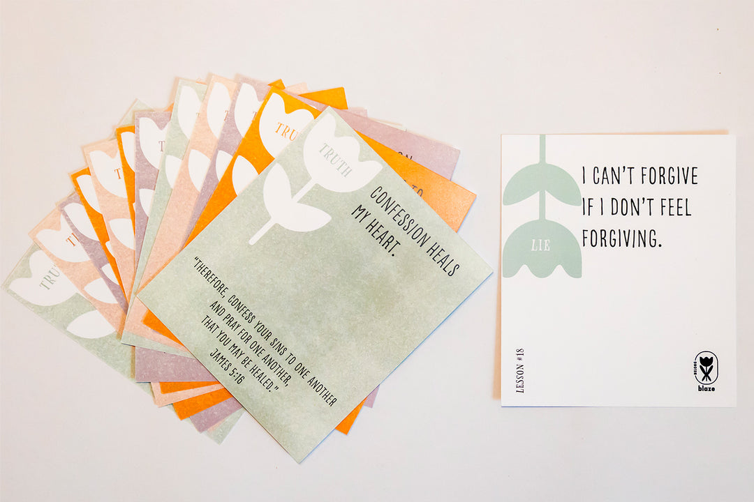 BLAZE Belong Truth vs. Lie Cards spread in a fan