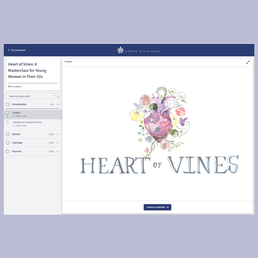 Heart of Vines: A Masterclass for Young Women in Their 20s