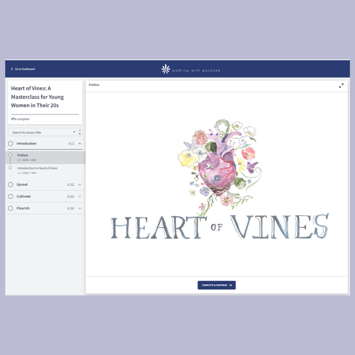 Heart of Vines: A Masterclass for Young Women in Their 20s