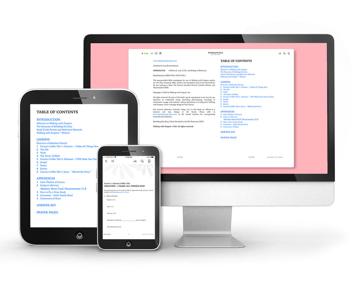 Beholding His Glory Bible Study e-book on e-readers