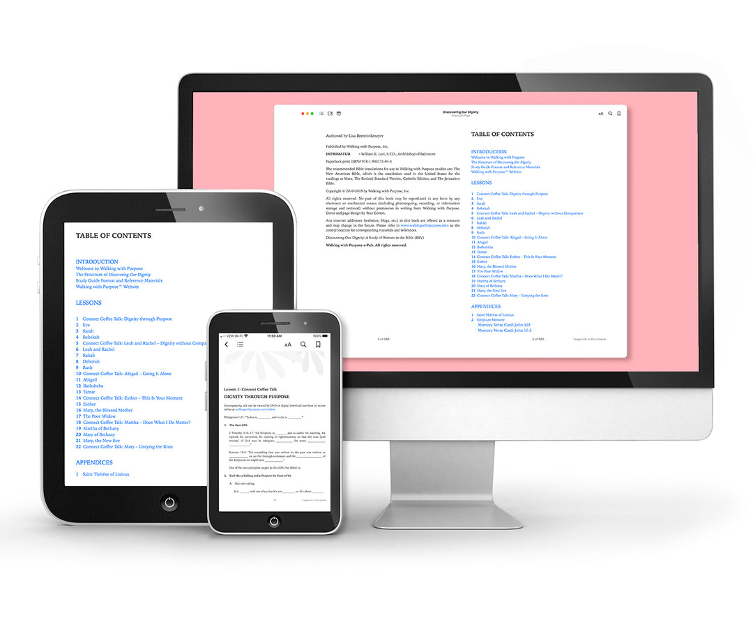 Discovering Our Dignity Bible Study DIGITAL E-BOOK on e-readers