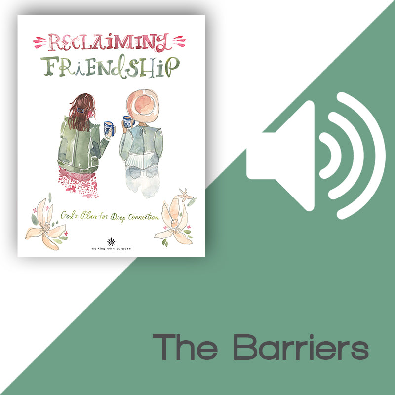 Reclaiming Friendship audio thumbnail, Lesson 3, The Barriers