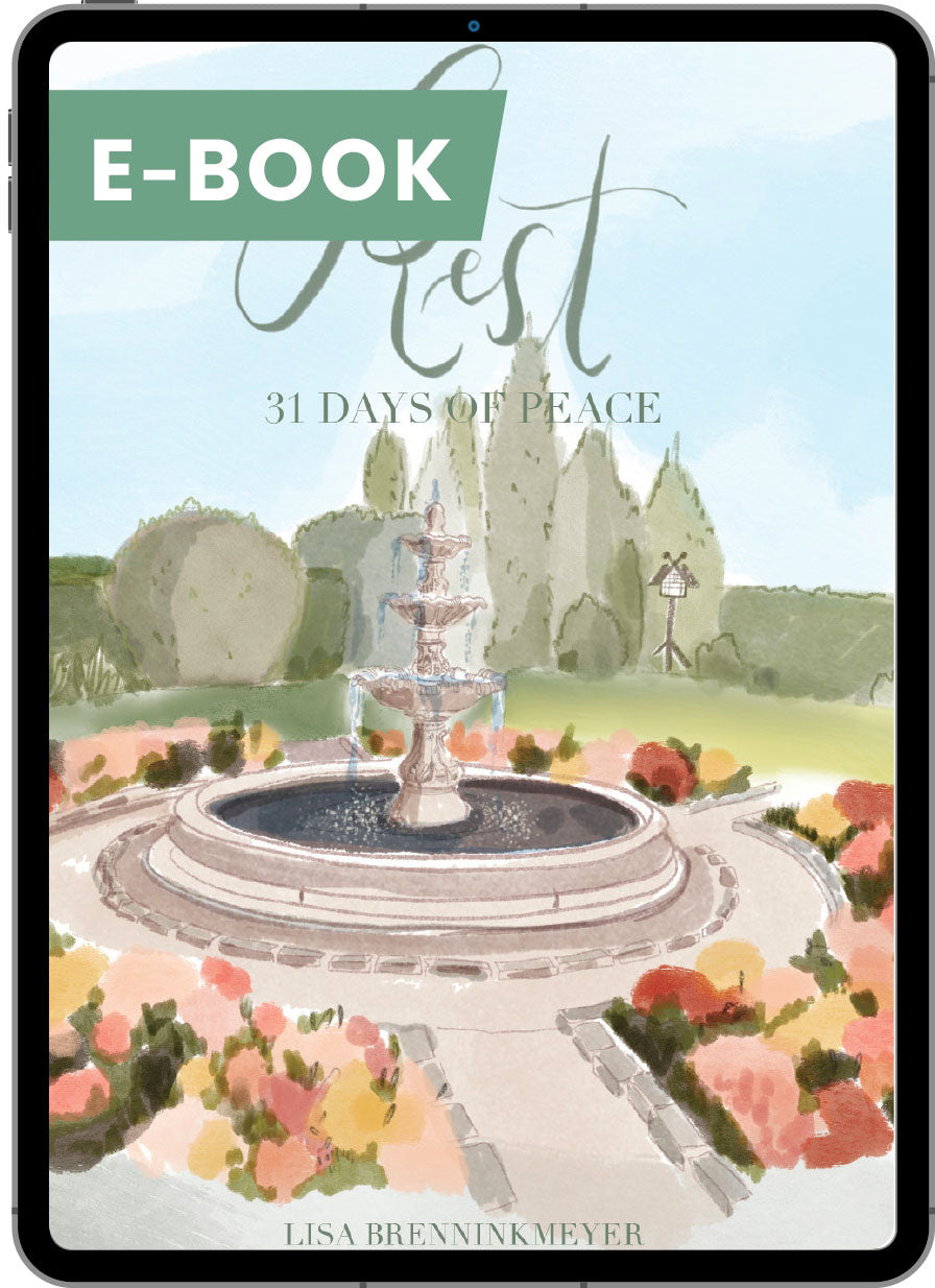Rest: 31 days of Peace Devotional e-book cover
