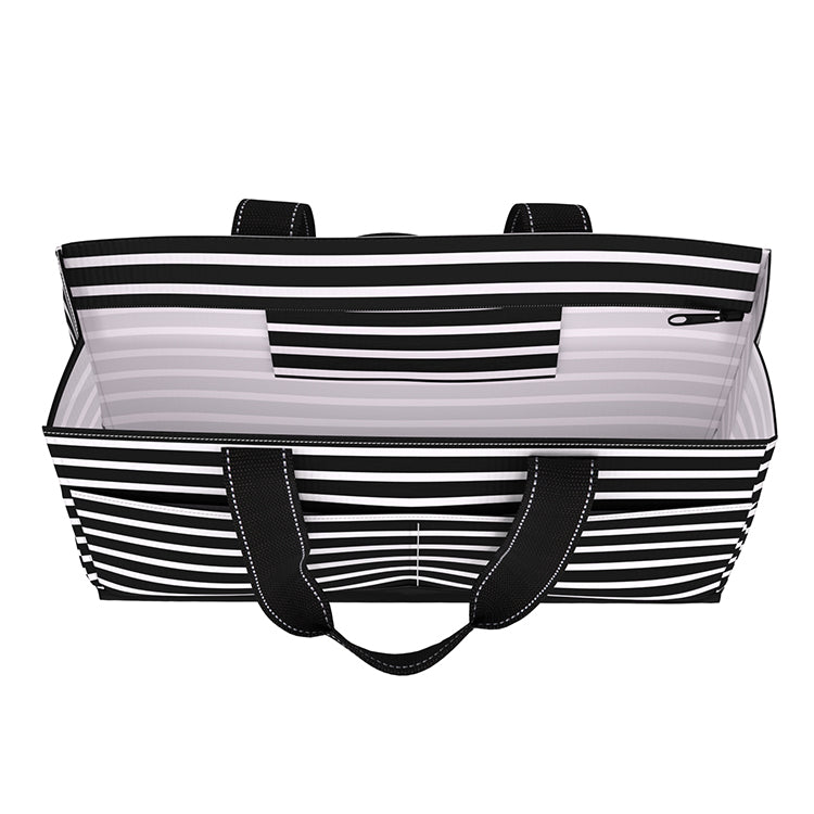 inside WWP SCOUT Large Book Tote with Zip-top and Pockets