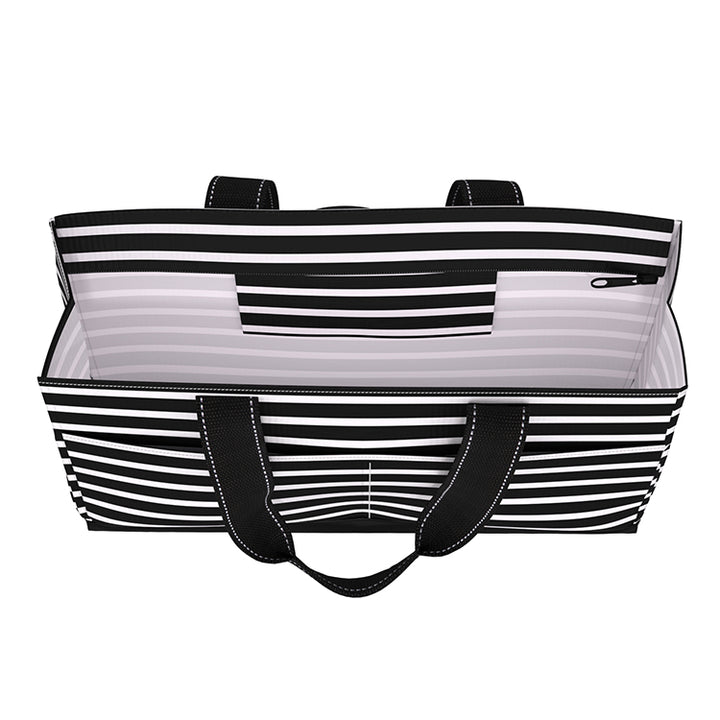 inside WWP SCOUT Large Book Tote with Zip-top and Pockets