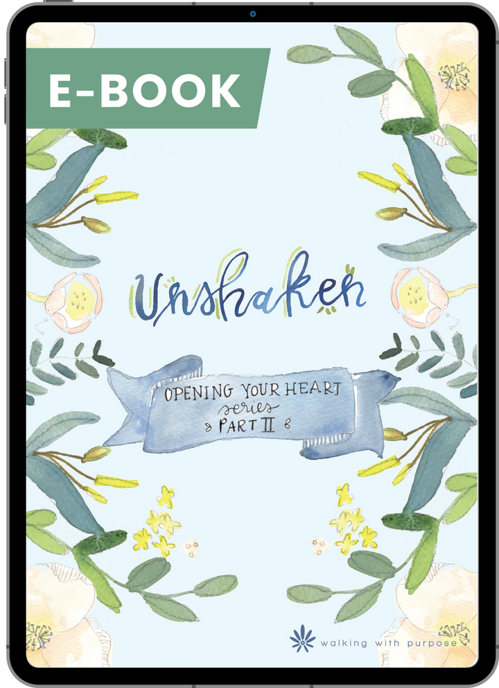 Unshaken - Opening Your Heart Young Adult Series - Part II digital e-book cover