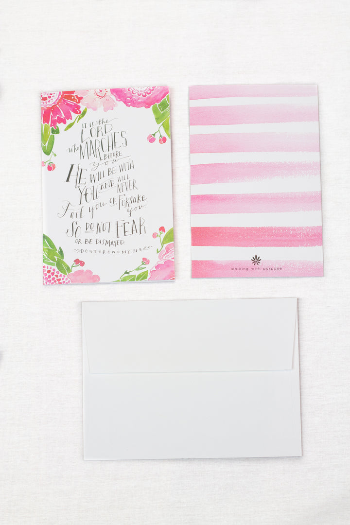 front and back image of WWP Assorted Scripture Note Card Set