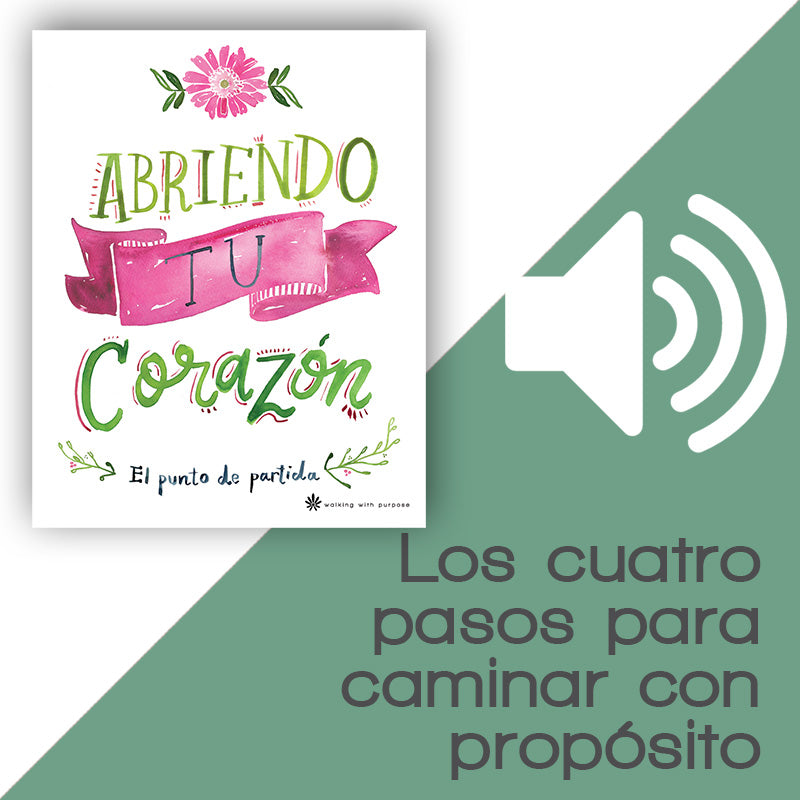 Charla 1, Lección 1: Los cuatro pasos para caminar con propósito audio for abriendo tu corazon
