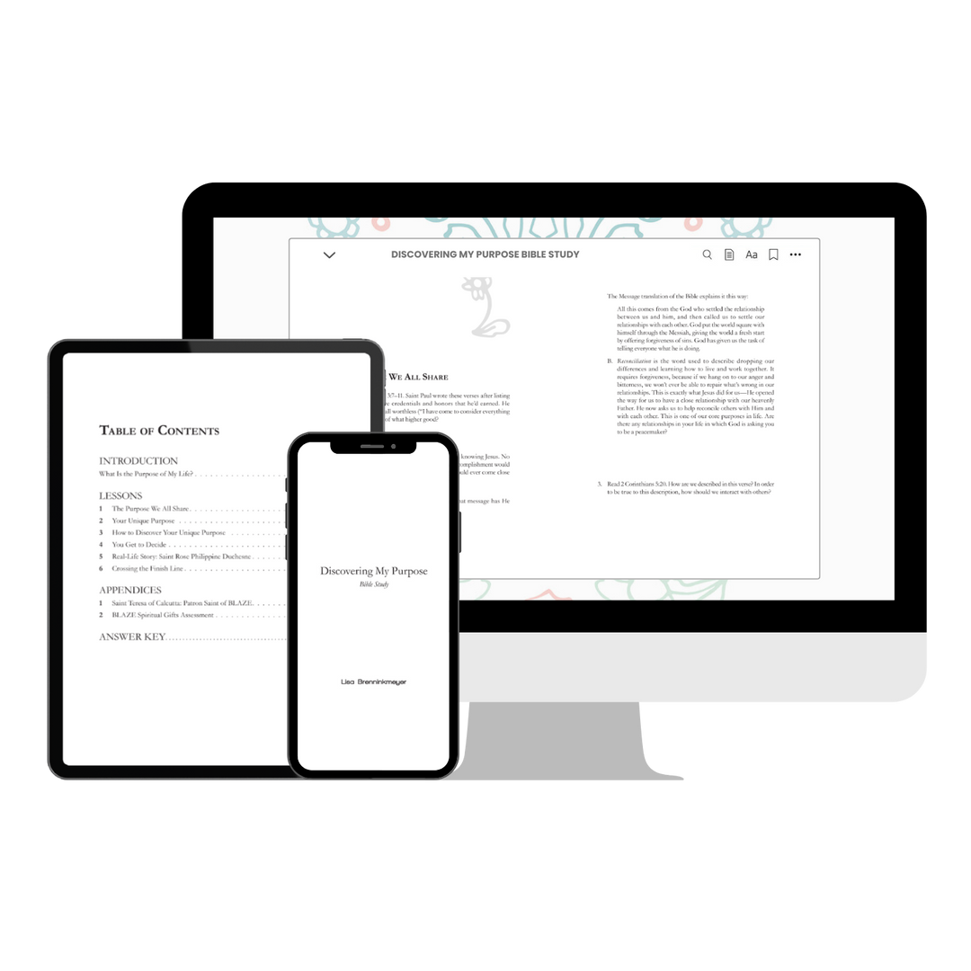 BLAZE Discovering My Purpose Bible study e-book on multiple devices