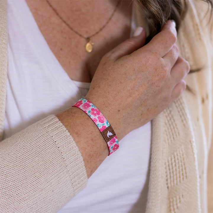 Beloved Daughter Reversible Bracelet on a woman's arm