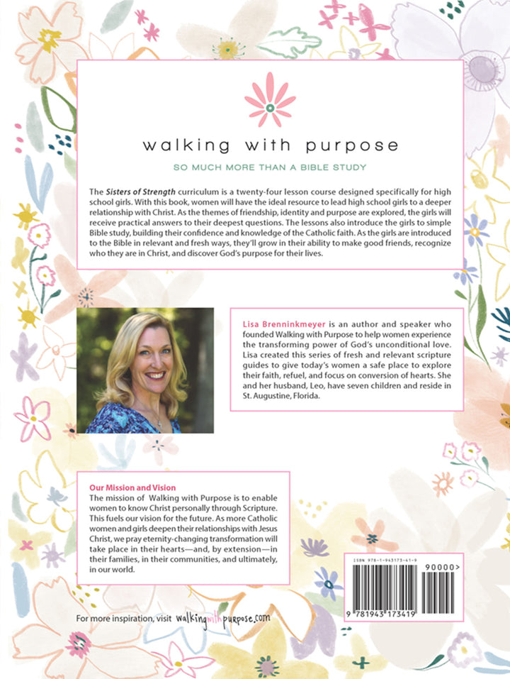 Sisters of Strength mentoring program for high school girls back cover with overview