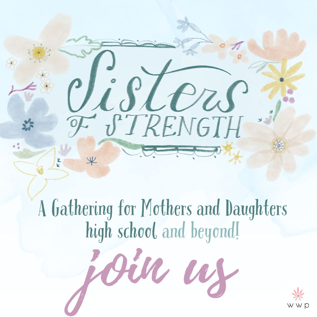 Sisters of Strength gathering join us logo