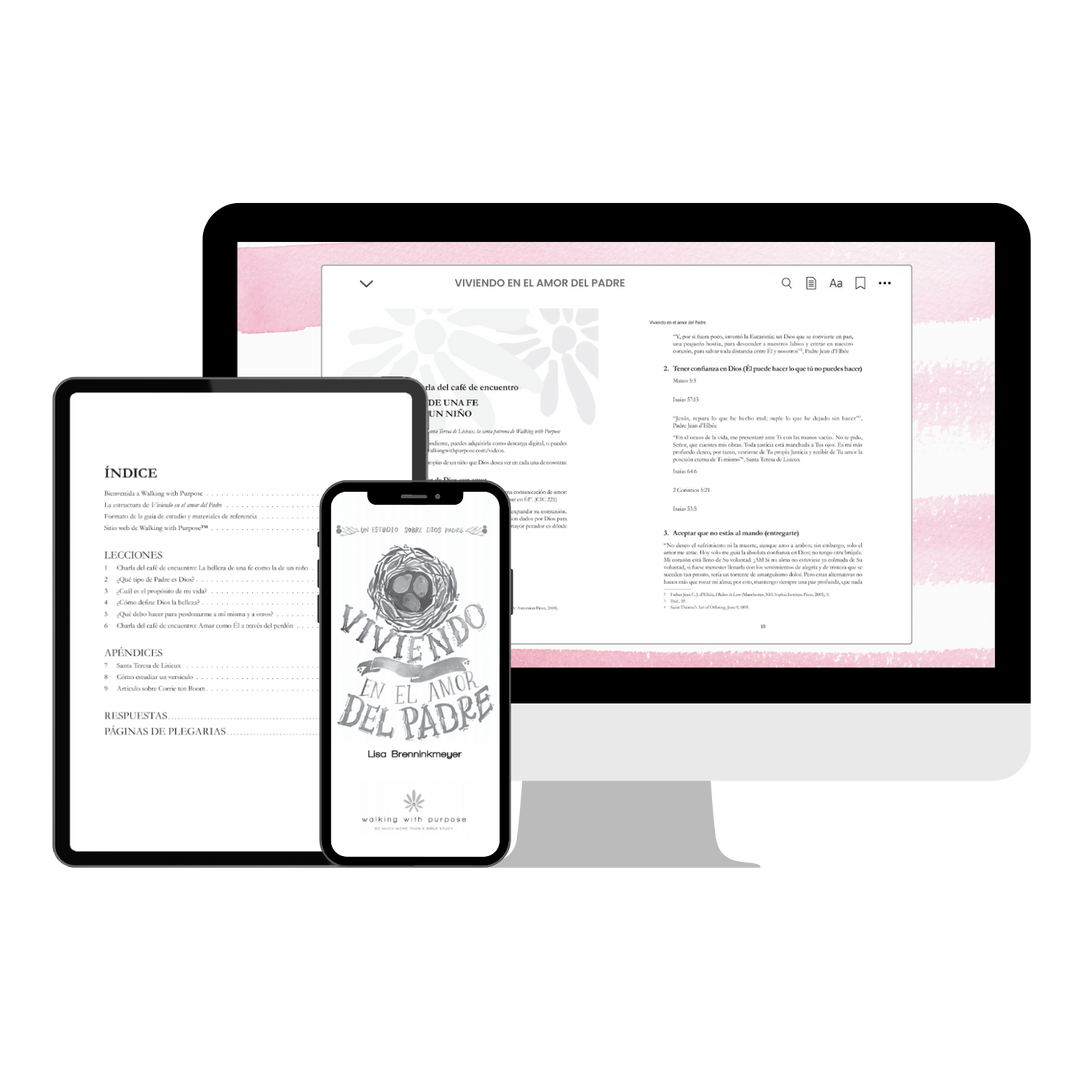 Viviendo en el amor del Padre DIGITAL E-BOOK on different sized devices