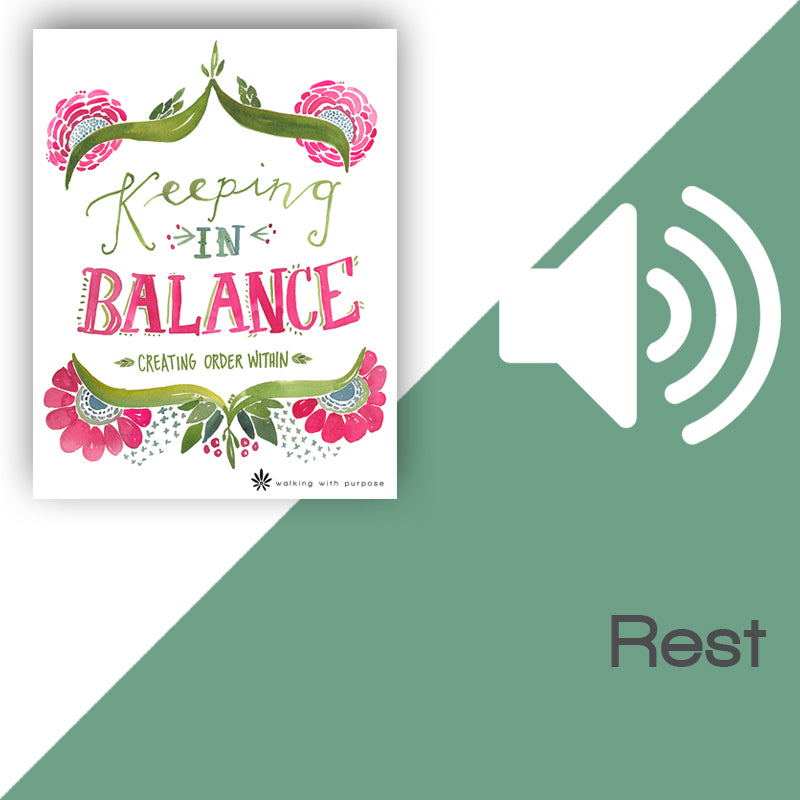 Keeping In Balance Audio Download Talk 3, Lesson 10