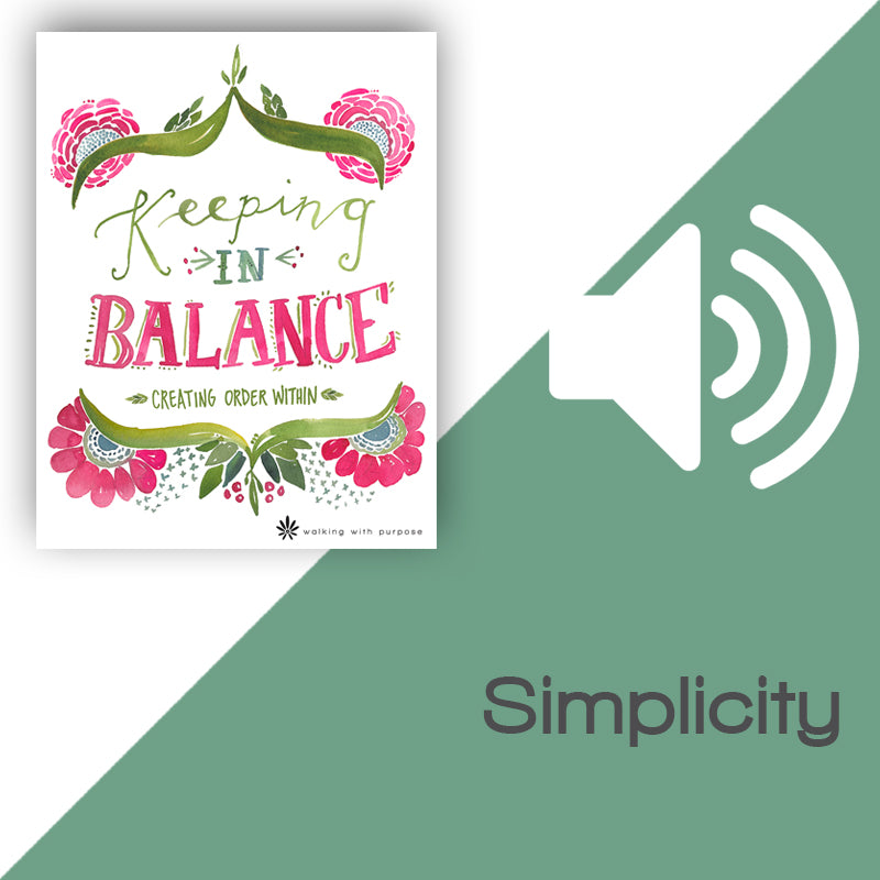 Keeping In Balance Audio Download Talk 4, Lesson 13