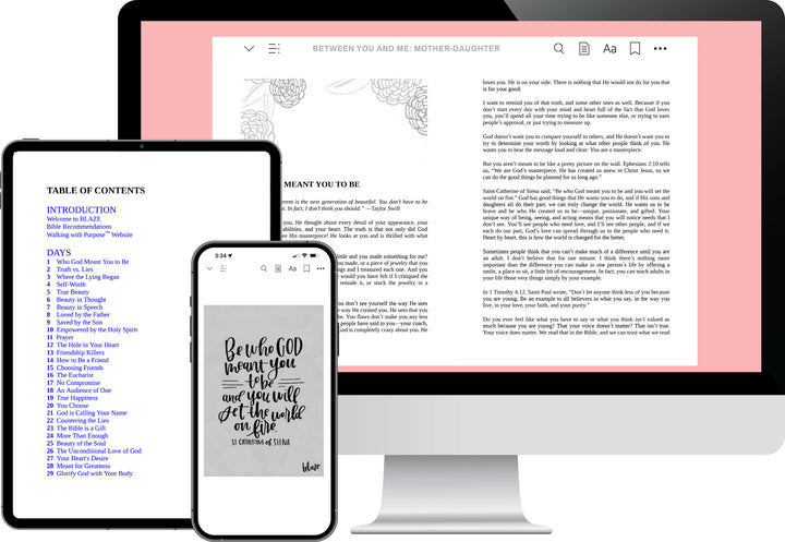 Between You and Me: Mother Daughter Journal and Devotional digital e-book on  devices