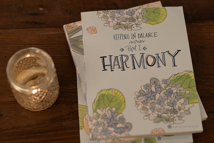 Harmony: Keeping In Balance Young Adult Series - Part I Bible study book on table