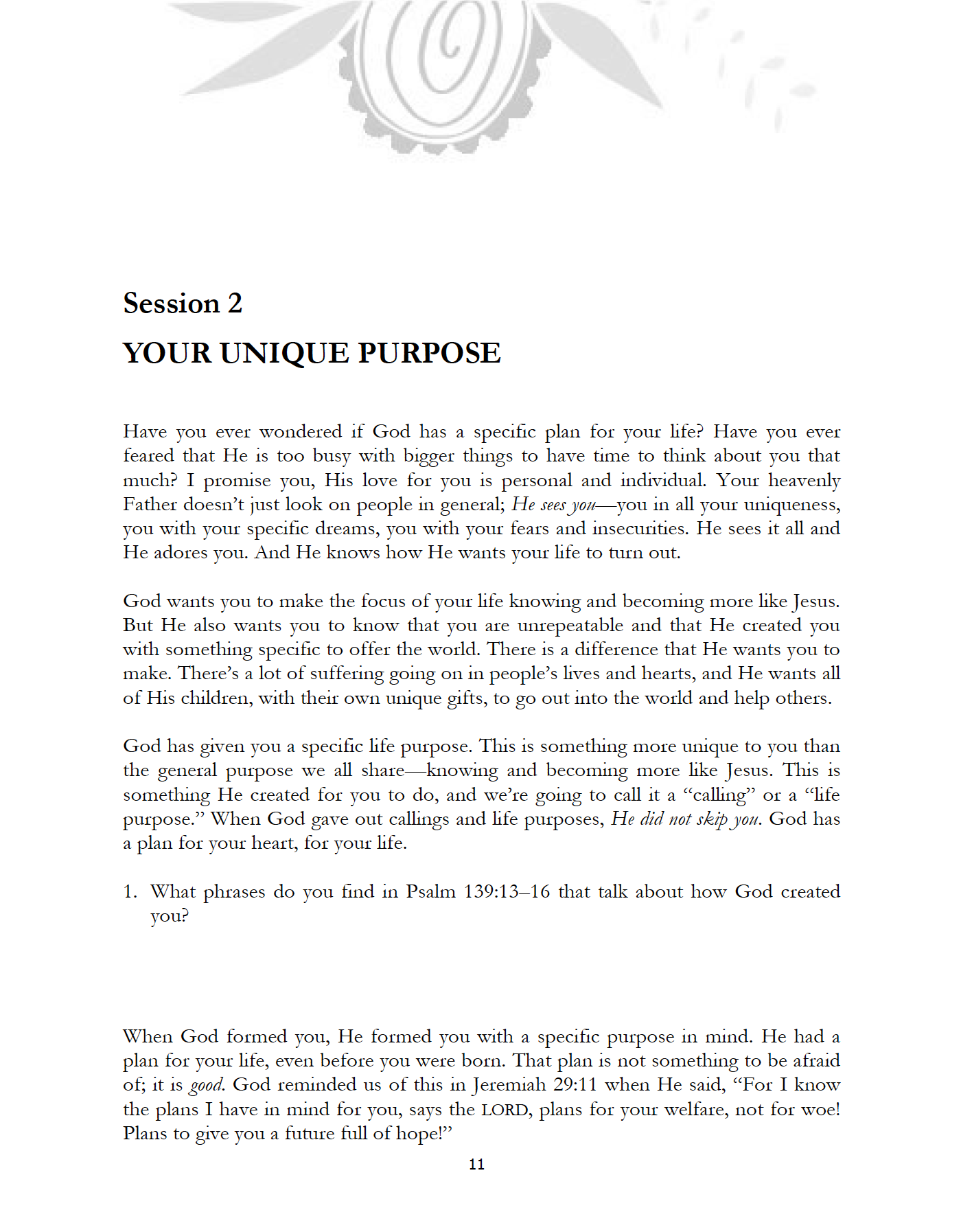 Walking　Discovering　Purpose　My　with　Bible　Study　–　Purpose