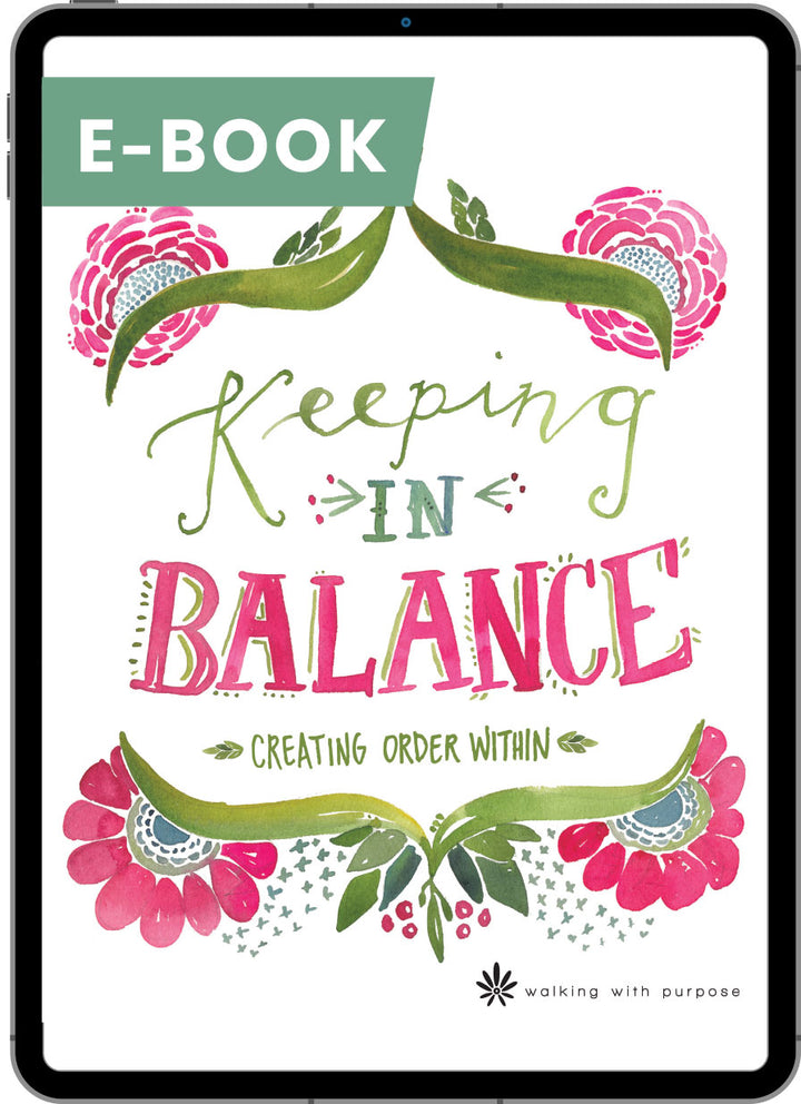 Keeping in Balance Bible study e-book cover