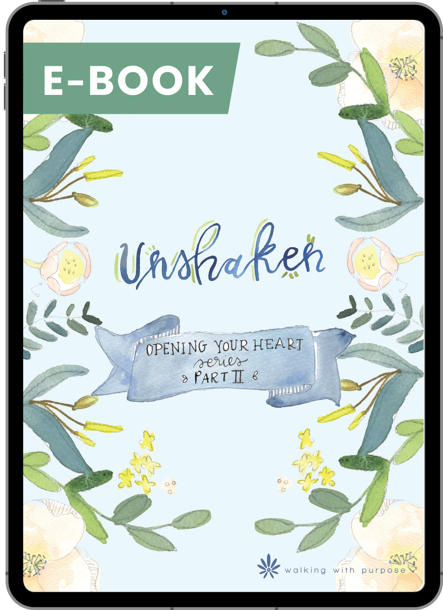 Unshaken - Opening Your Heart Young Adult Series - Part II digital e-book cover