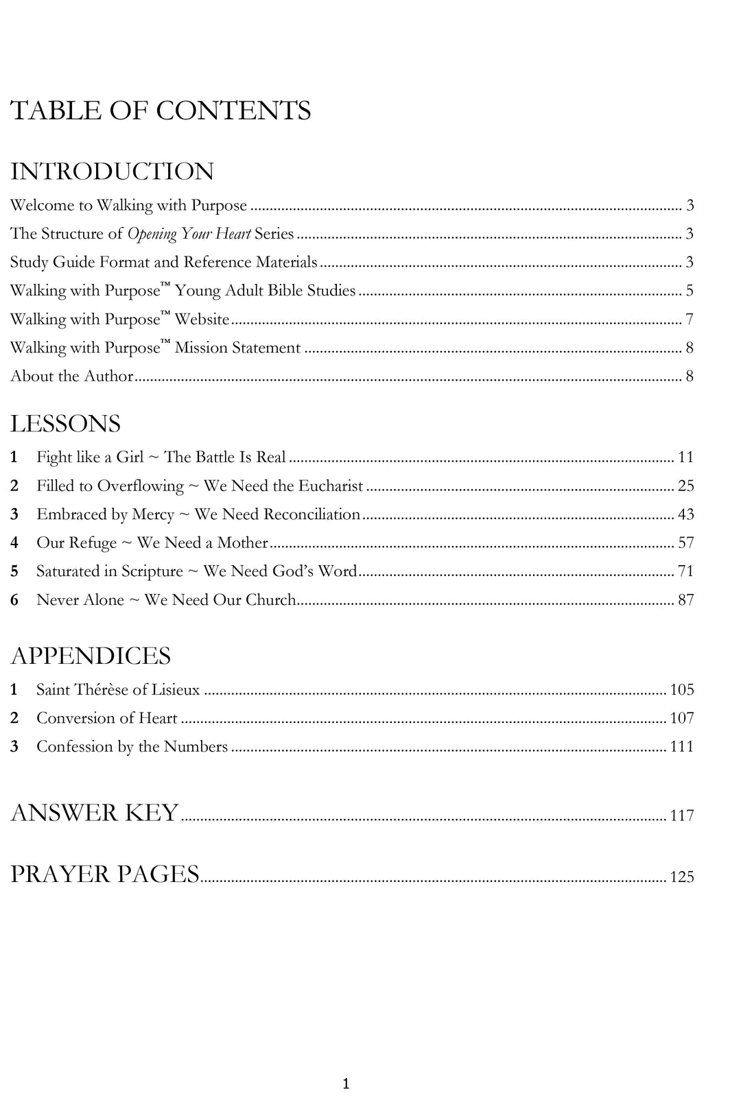 Unshaken - Opening Your Heart Young Adult Series - Part II table of contents
