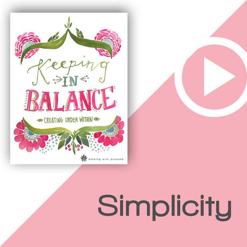 Keeping In Balance Video Download Talk 4, Lesson 13